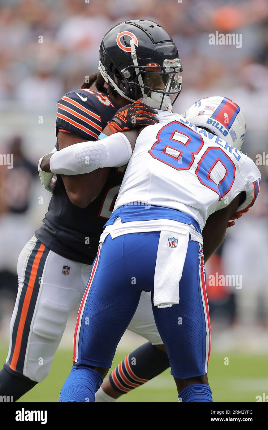Chicago Bears safety Macon Clark (25) is guarded by Buffalo Bills wide