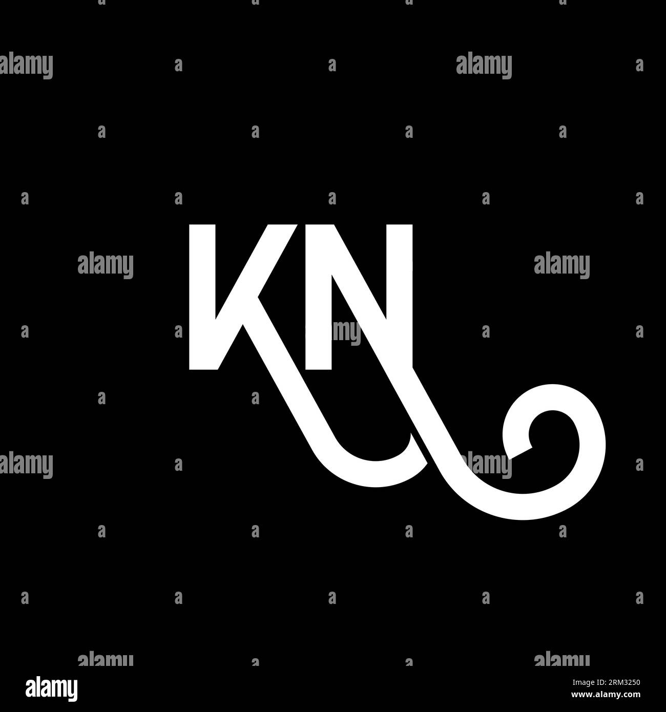 Kn clean logo Black and White Stock Photos & Images - Alamy