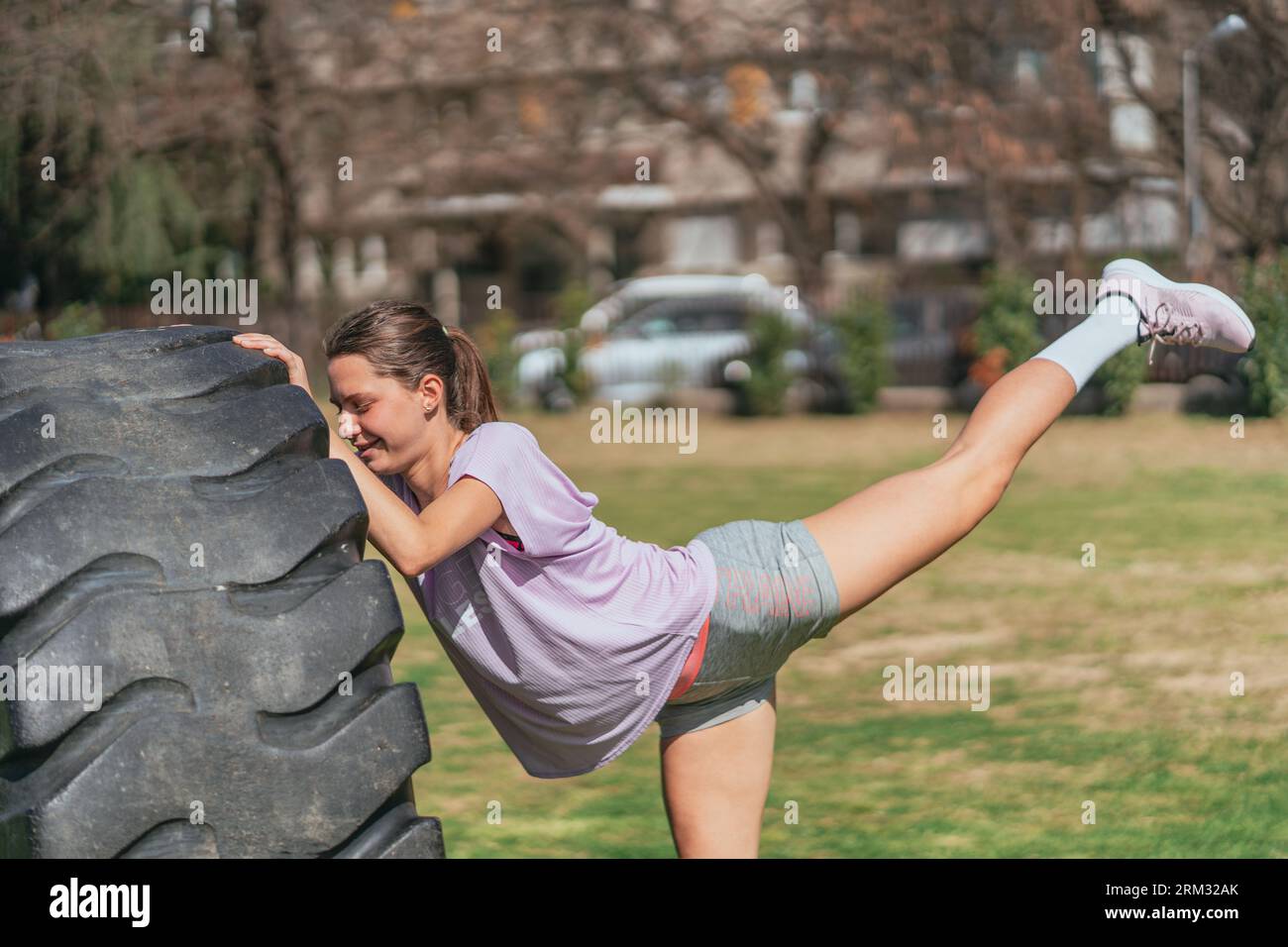 Monster truck tire for workout sale