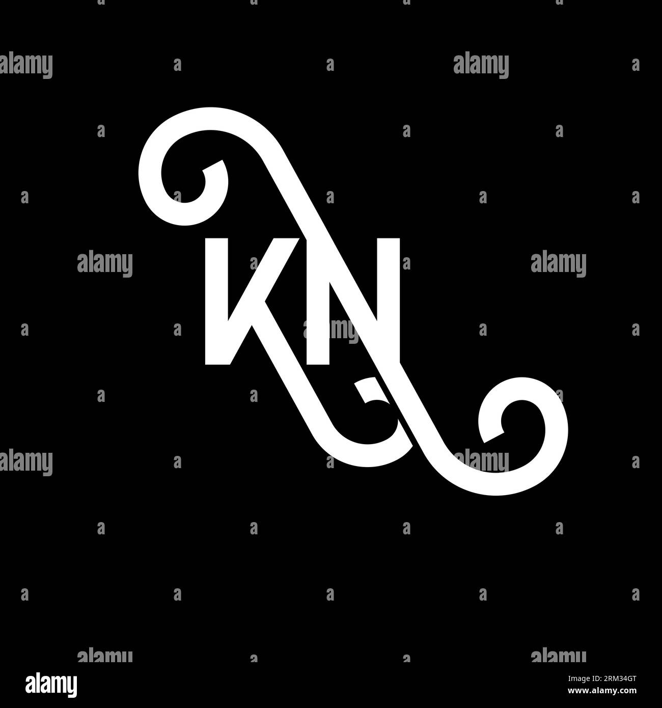 K n logo Black and White Stock Photos & Images - Alamy