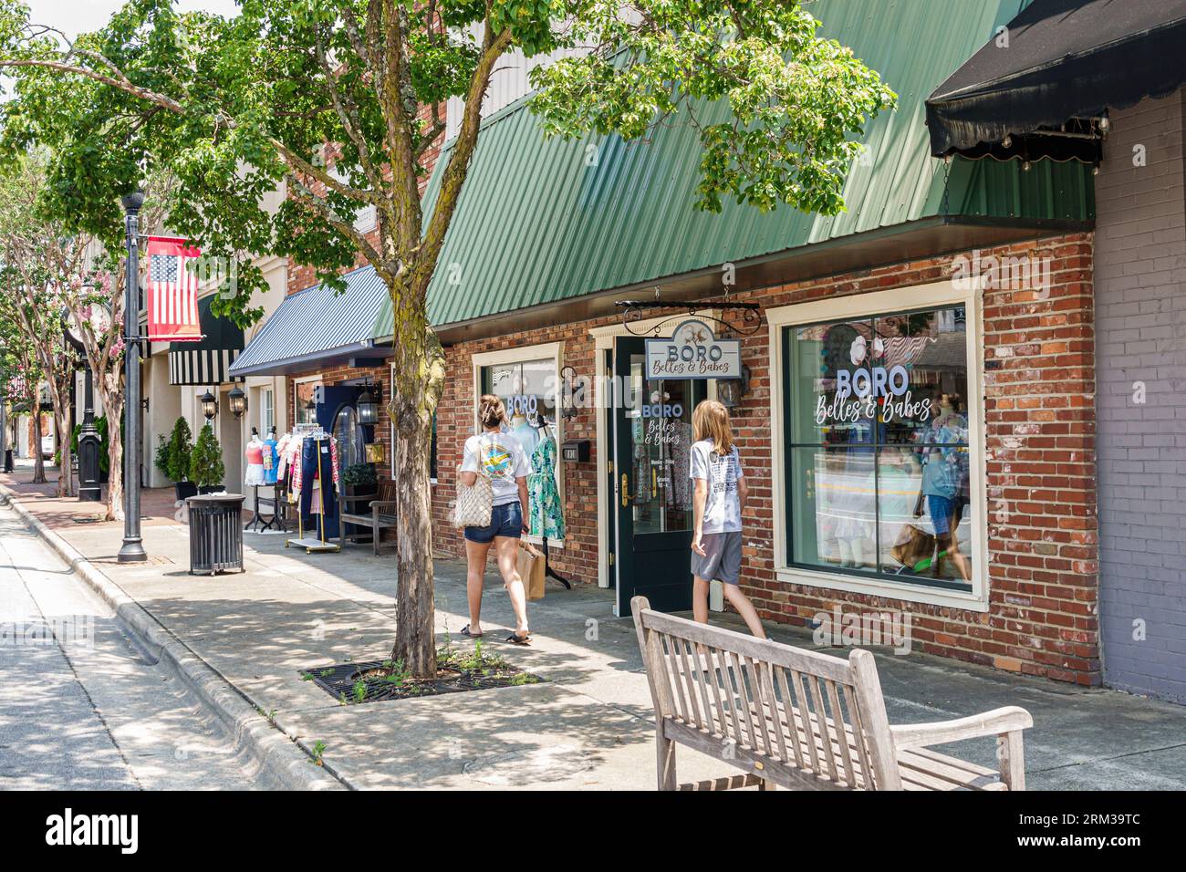 Downtown business district restored restoration historic preservation