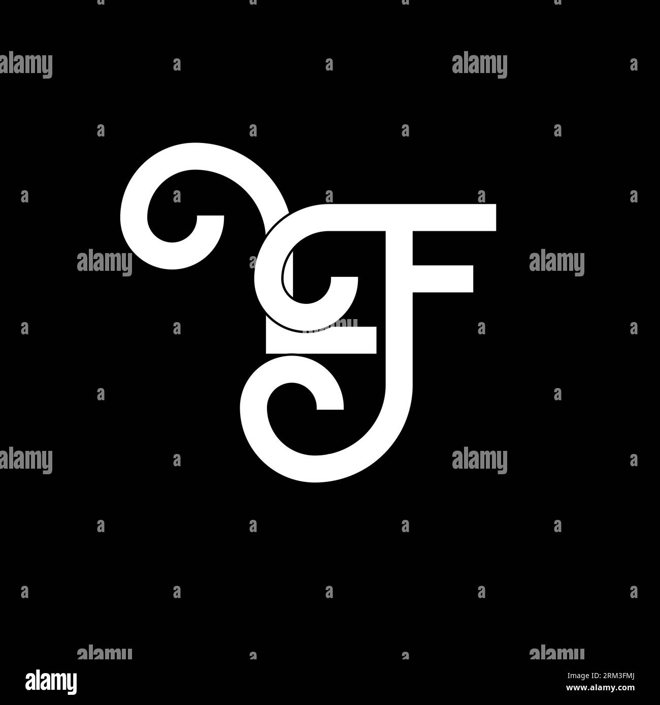 Lf minimal logo design hi-res stock photography and images - Alamy