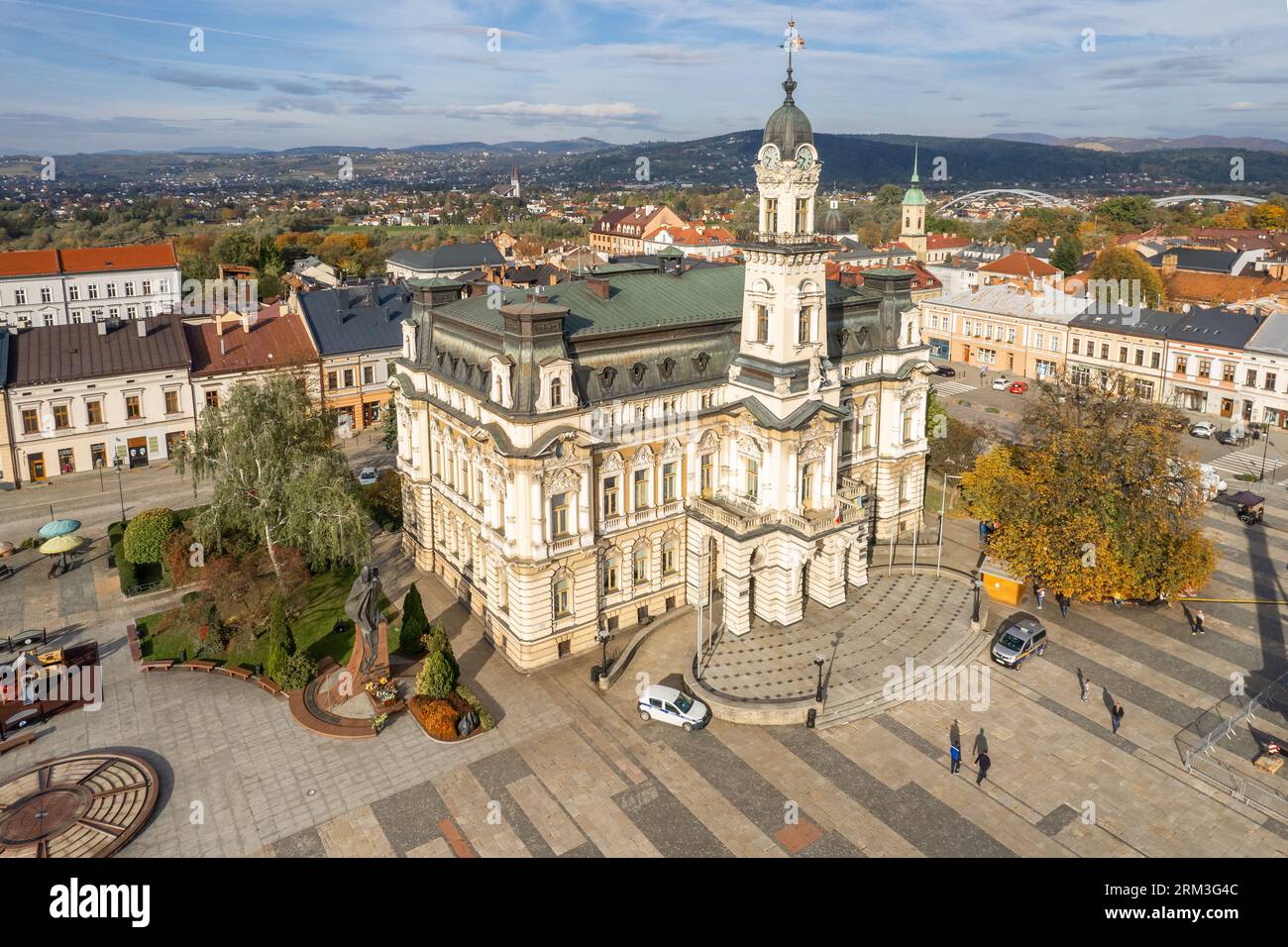 Aerial view of the Nowy Sacz old town, Poland Stock Photo Alamy
