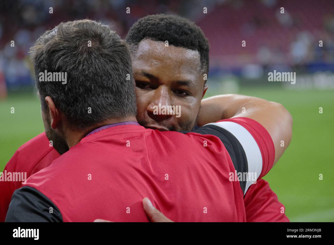 Metropolitano Stadium, Madrid, Spain. 26th Aug, 2023:Thierry Futeau, Spanish player. The Match', will be the beginning of the centenary events of Spanish rugby by the Royal Spanish Rugby Federation. Credit: EnriquePSans/Alamy Live News Stock Photo