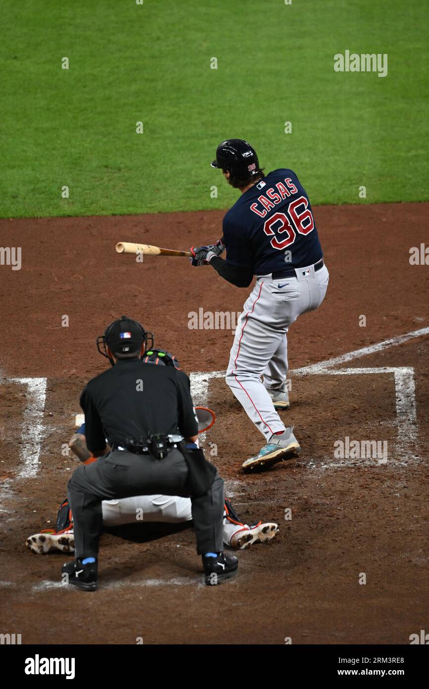 This is a 2023 photo of first baseman Triston Casas of the Red Sox baseball  team. This image reflects the Red Sox active roster as of Tuesday, Feb. 21,  2023, in Fort