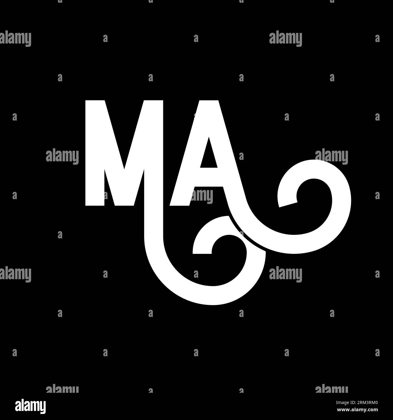 ma-letter-logo-design-initial-letters-ma-logo-icon-abstract-letter-ma