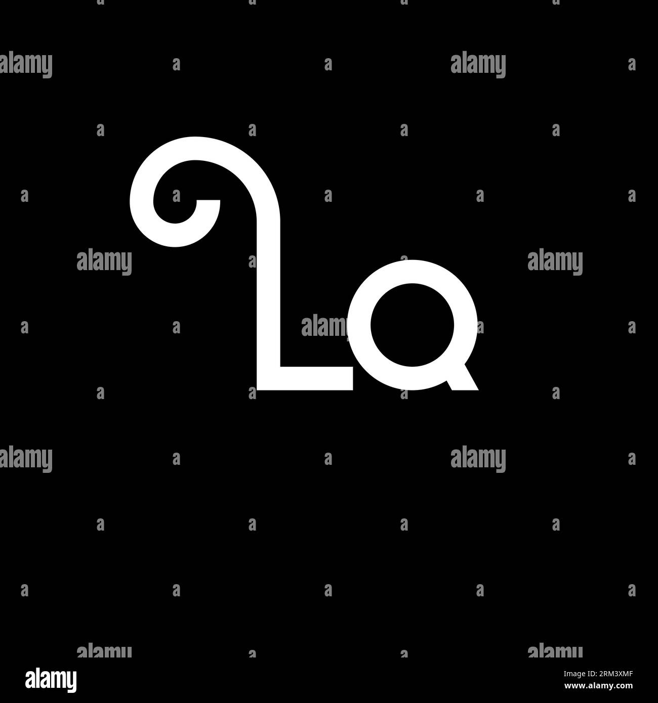 LQ Letter Logo Design. Initial letters LQ logo icon. Abstract letter LQ ...