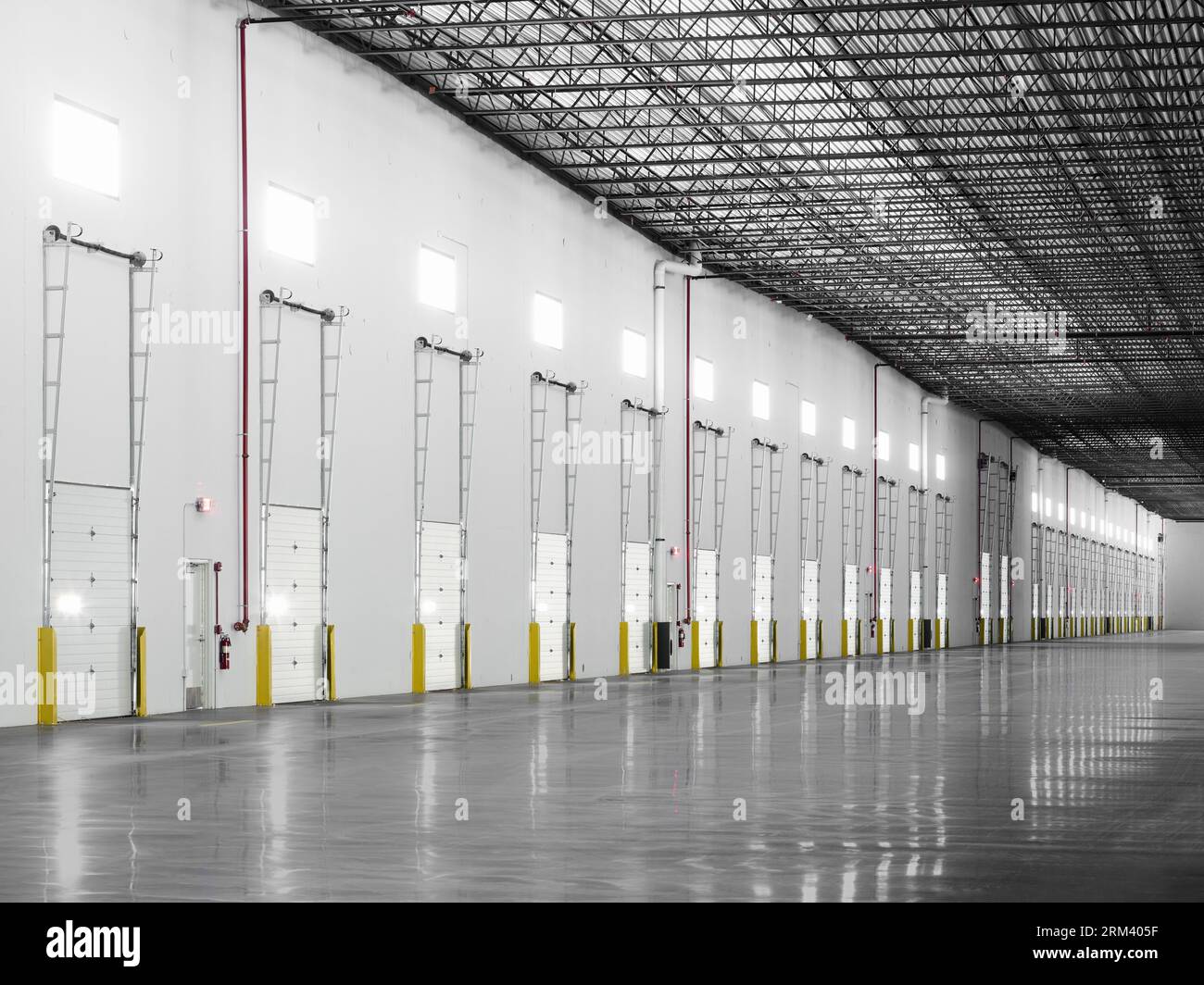 Newly constructed warehouse building Stock Photo