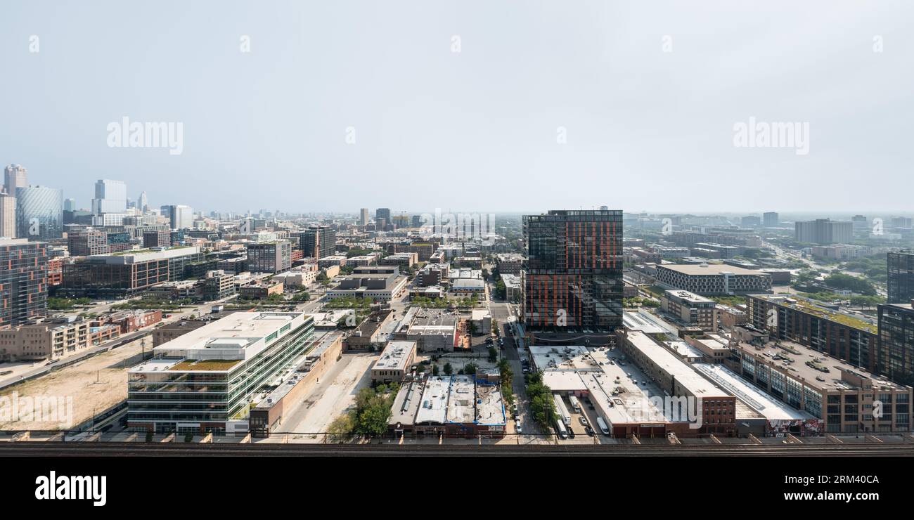 Aerial view of the west loop Stock Photo