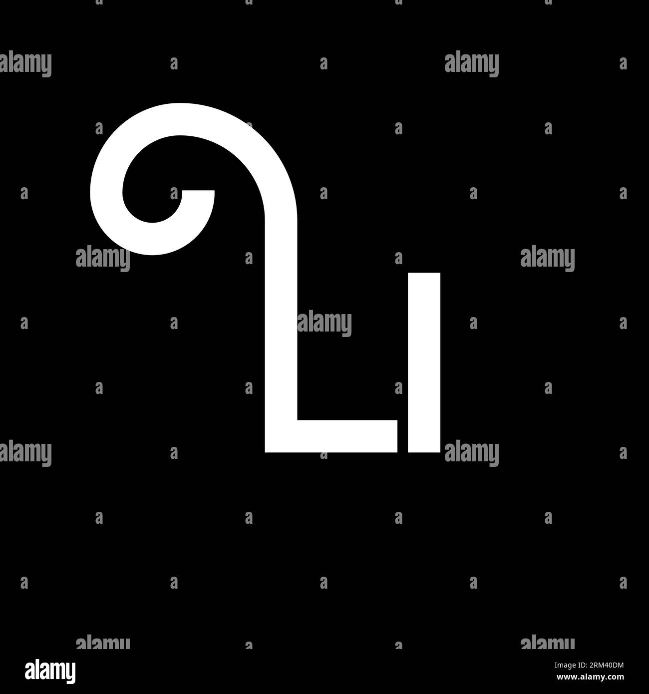 Li minimal logo hi res stock photography and images alamy