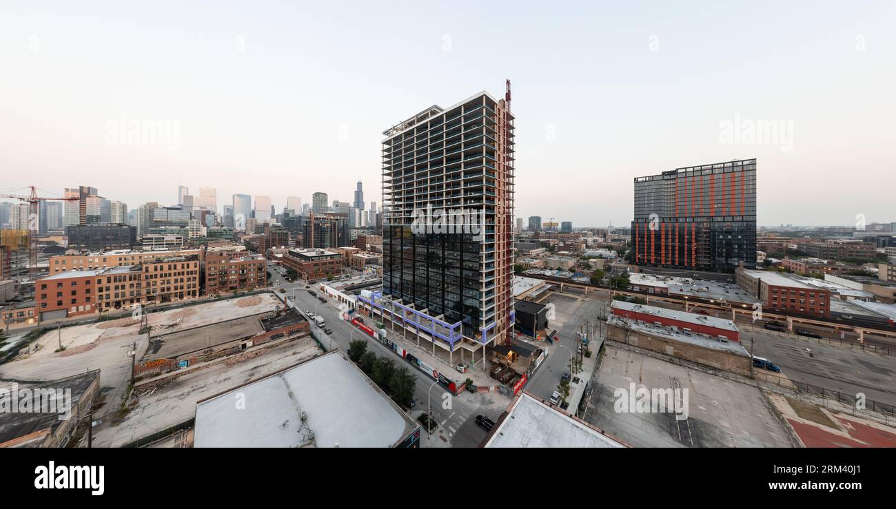 Aerial view of the west loop Stock Photo