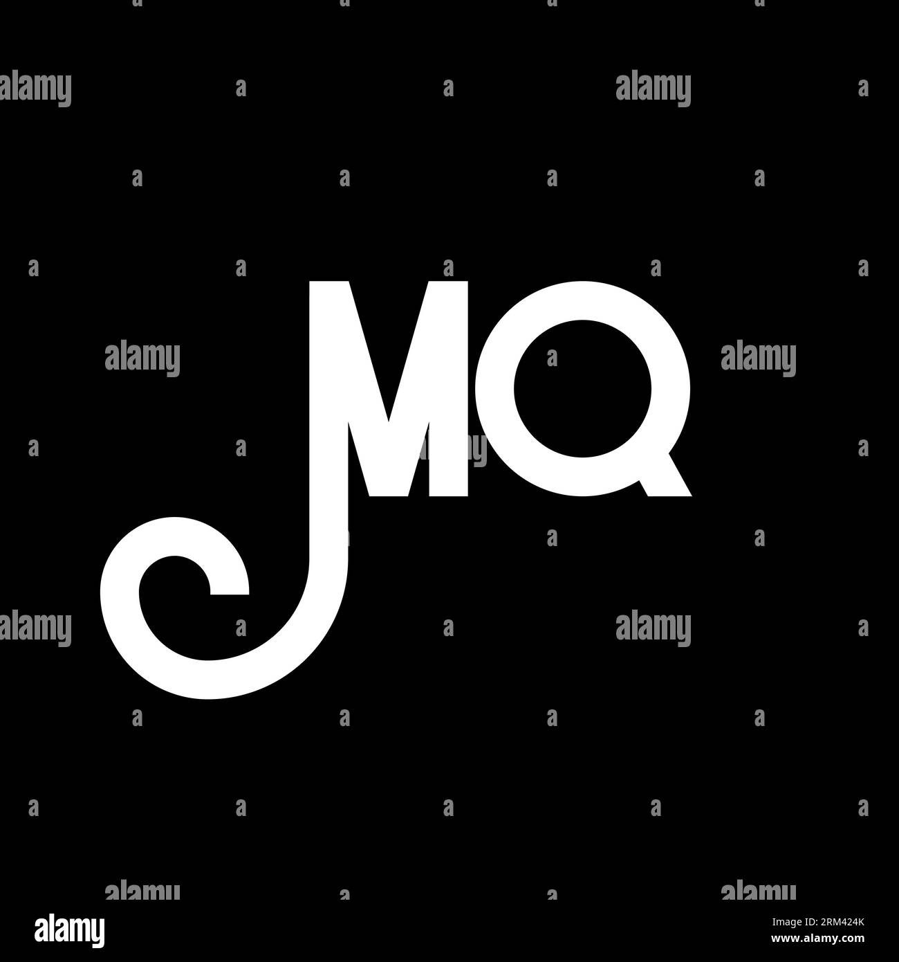 MQ Letter Logo Design. Initial letters MQ logo icon. Abstract letter MQ ...