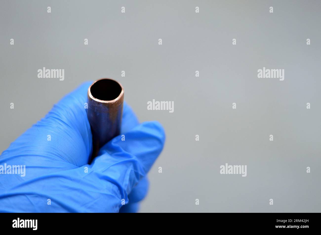 Air conditioning copper pipes tubes without the black rubber cover