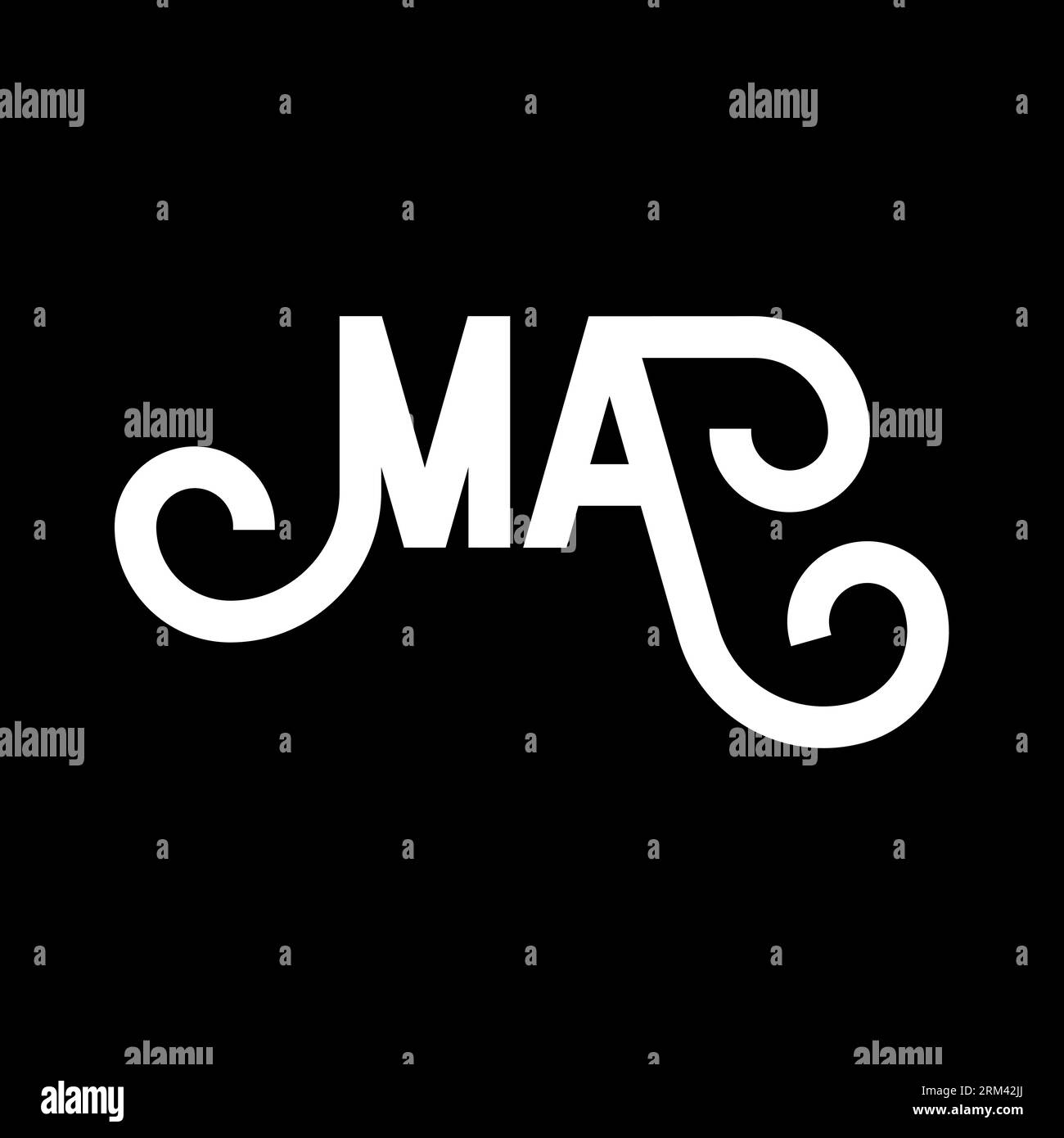 M Letter Logo With Modern Wave Typography Template. Abstract Letter M Logo  Design Stock Vector Image & Art - Alamy
