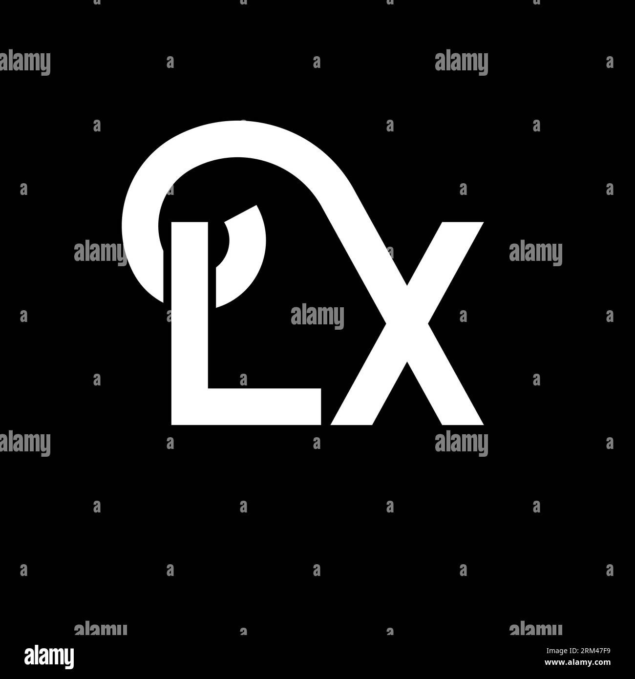 LX Letter Logo Design Initial Letters LX Logo Icon Abstract Letter LX