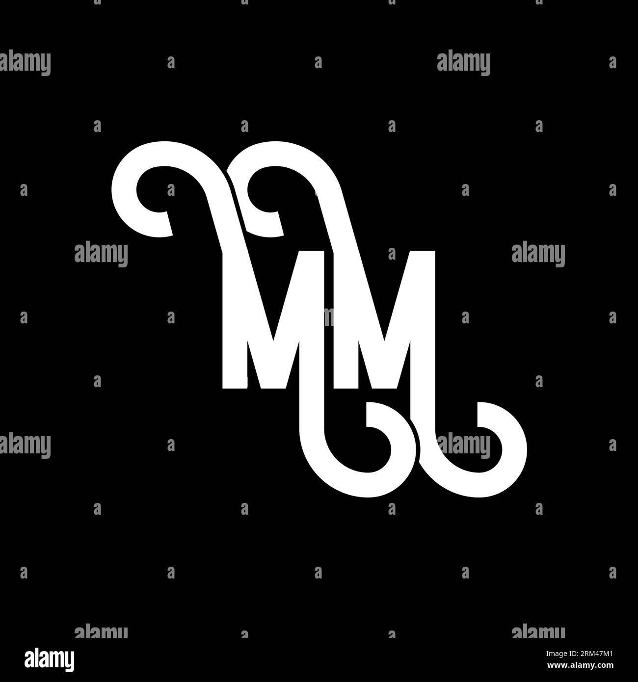 MM Letter Logo Design. Initial letters MM logo icon. Abstract letter MM  minimal logo design template. M M letter design vector with black colors. mm  l Stock Vector Image & Art - Alamy