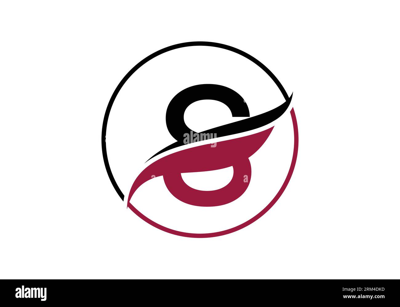 Initial S alphabet with swoosh or ocean wave logo design Vector ...