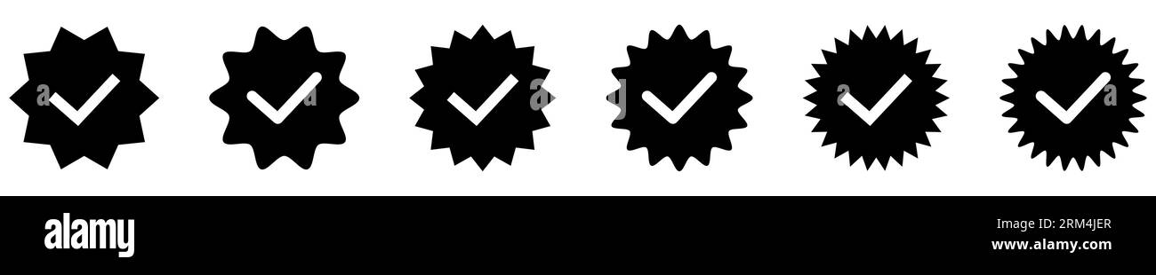 Verification checkmark Black and White Stock Photos & Images - Alamy
