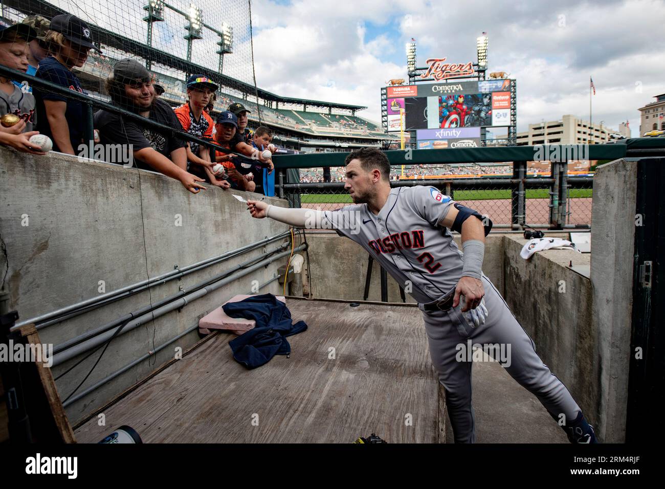 Houston Astros Third Baseman Alex Bregman (2) Signs Autographs For Fans ...