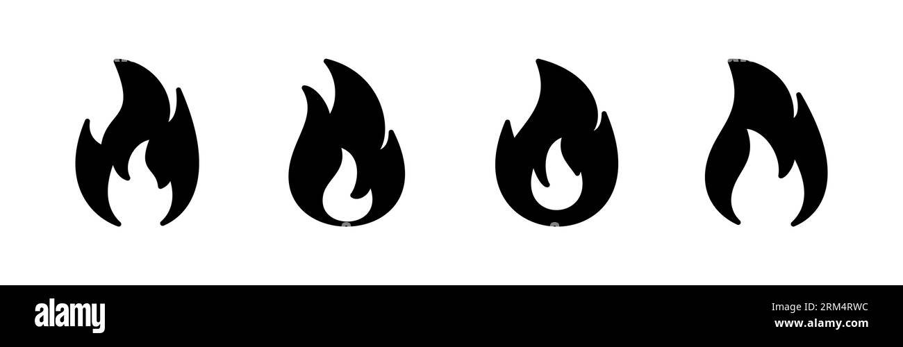 Fire icon vector. fire flame icon Stock Vector Image & Art - Alamy