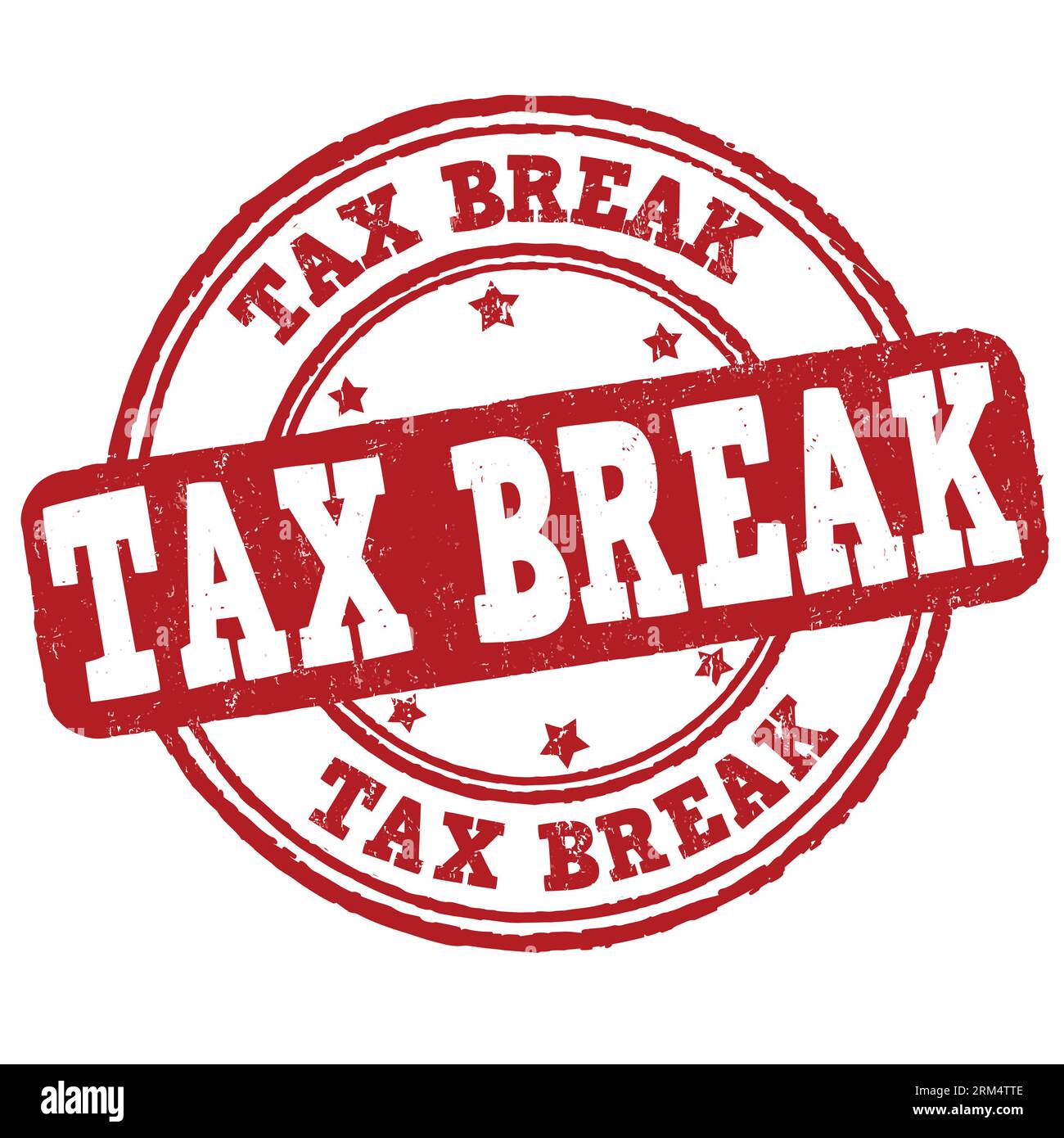 Tax break grunge rubber stamp on white background, vector illustration Stock Vector