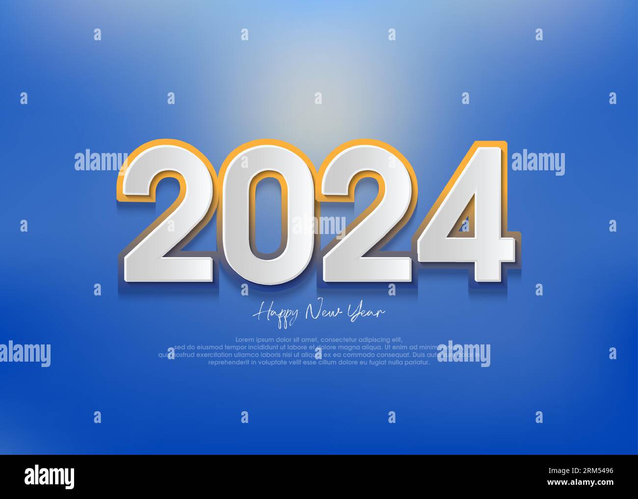 Colorful happy new year 2024 background, banner and poster design for ...