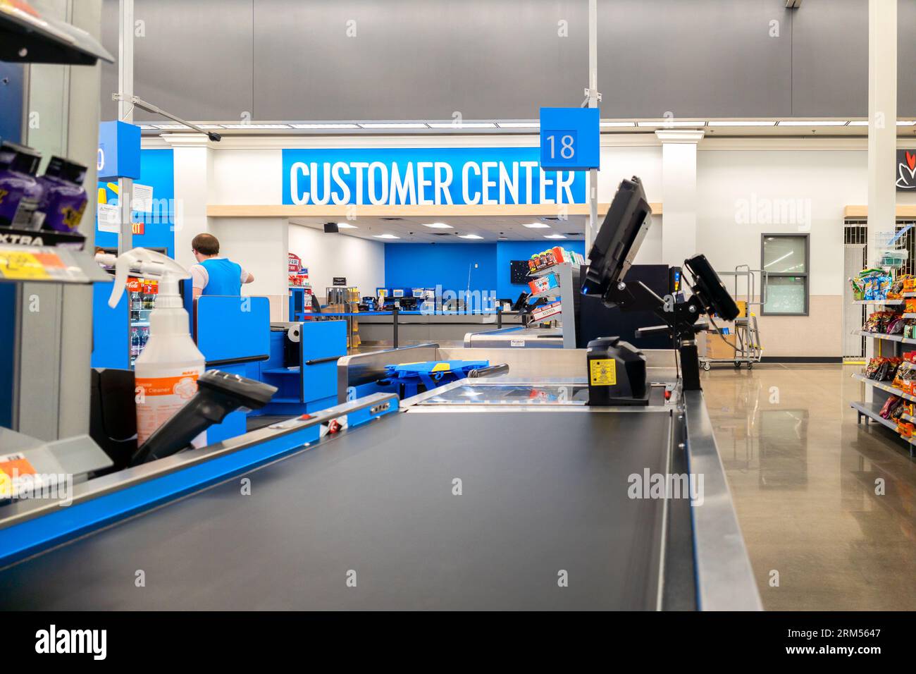 Walmart Retail Store Cashier Check Out Stock Photo 1308539275