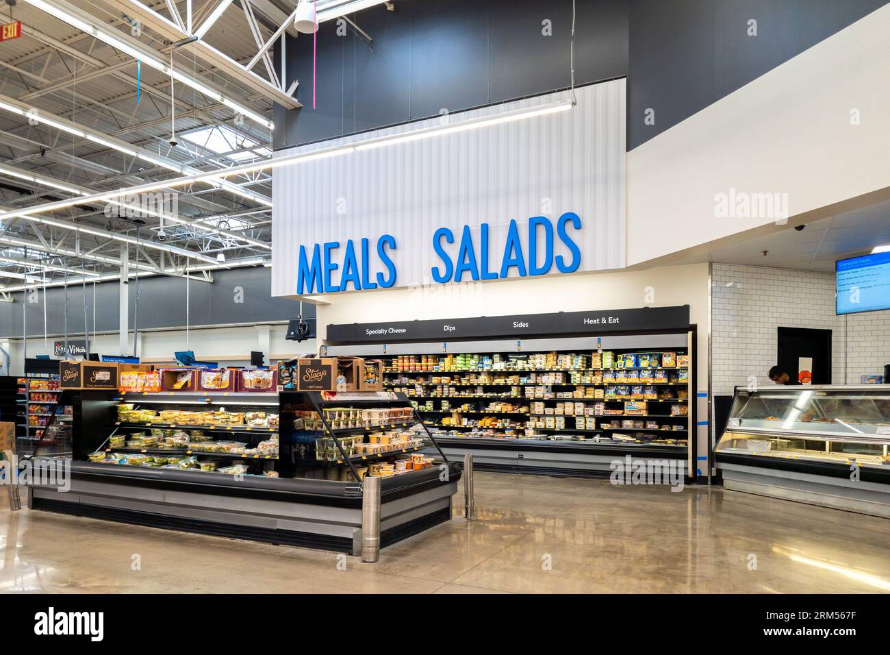 Grocery store interior aisle signage hi-res stock photography and