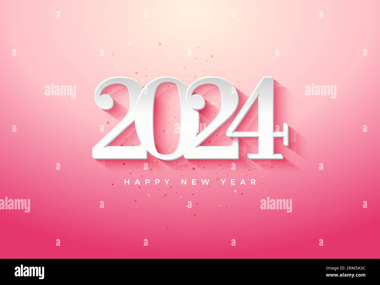 2024 new year celebration with beautiful classic numbers and pretty ...