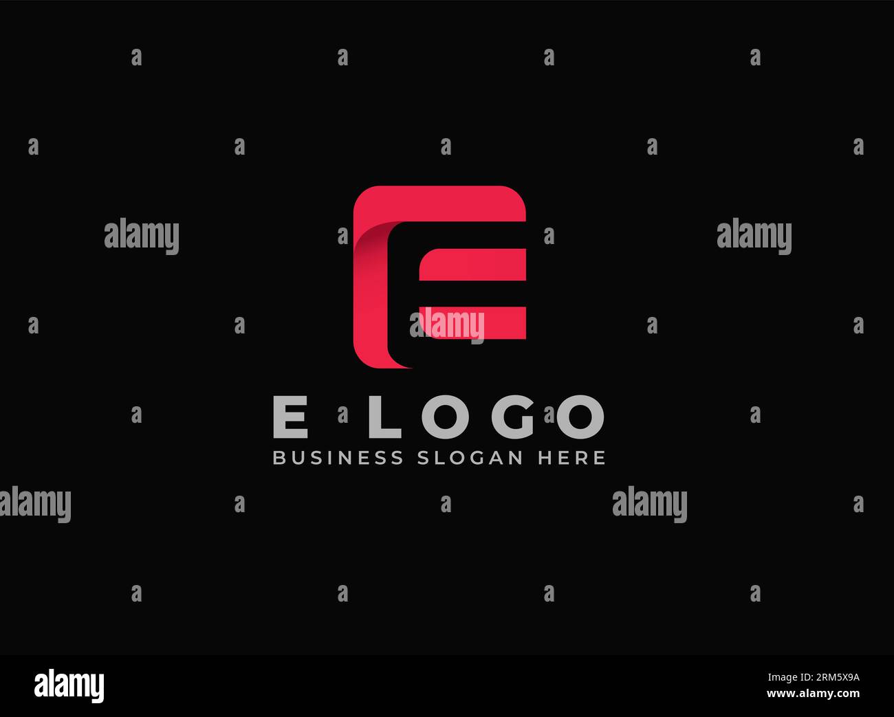 E letter mark monogram logo design, Initial letters premium elegant logos vector designs, lettermark concept shapes for branding company and business Stock Vector