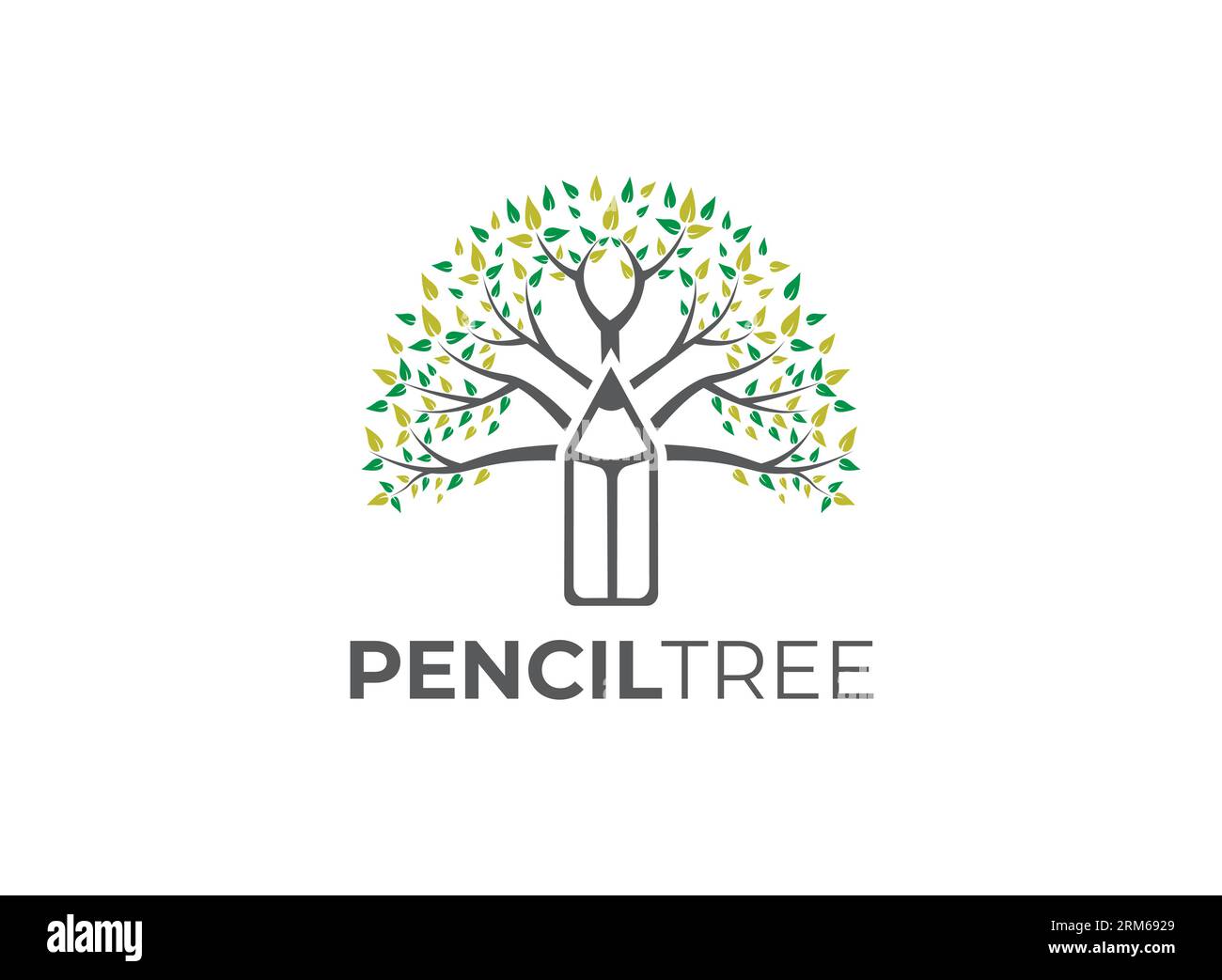 https://c8.alamy.com/comp/2RM6929/pencil-tree-logo-template-vector-design-2RM6929.jpg