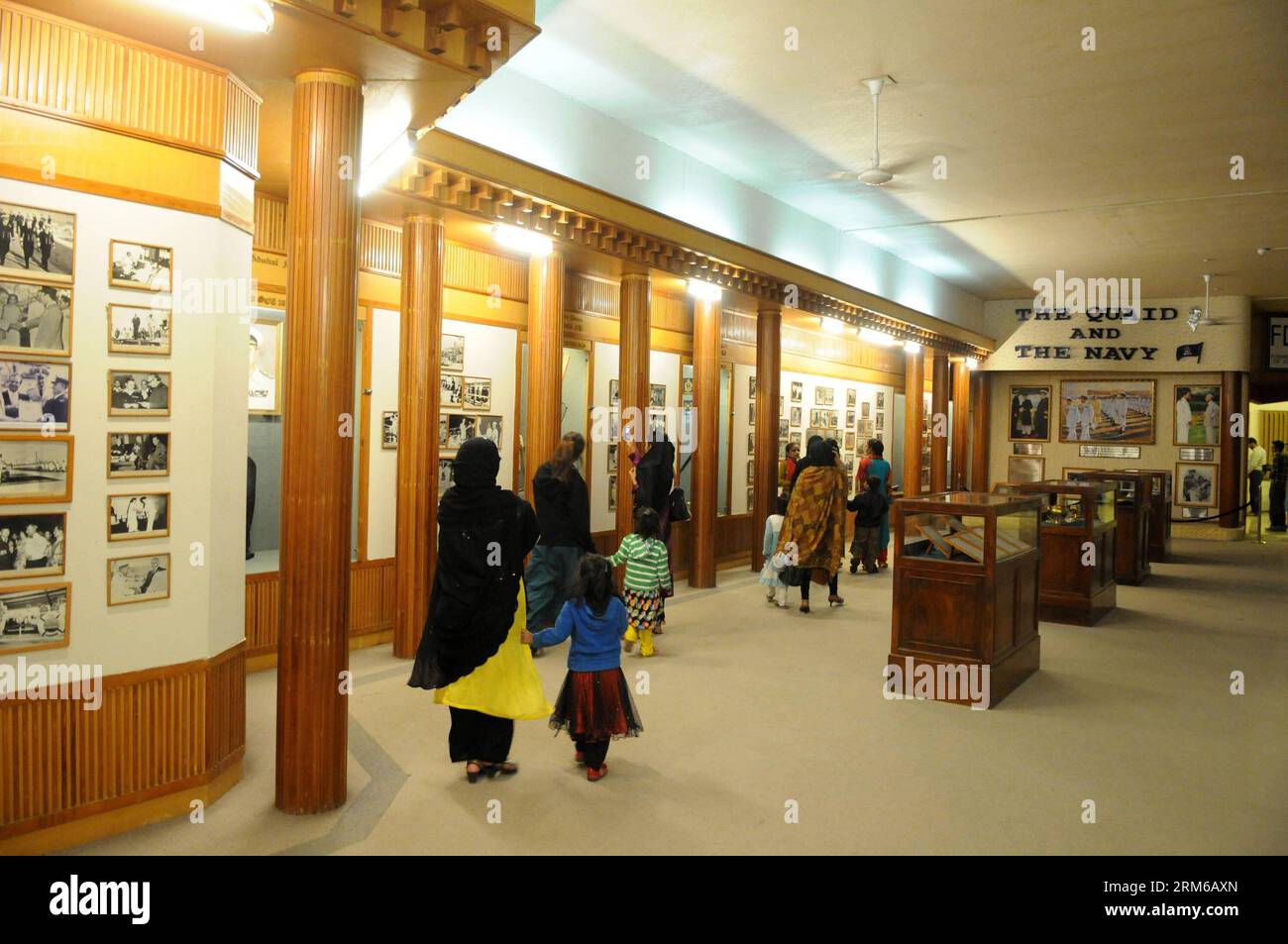(131229) -- KARACHI, Dec. 29, 2013 (Xinhua) -- People visit Pakistan Maritime Museum in the port city of Karachi, southern Pakistan, Dec. 29, 2013. Pakistan Maritime Museum is a naval museum and park in Karachi. It is based on modern concepts of presentation and interactive education. (Xinhua/Ahmad Kamal) PAKISTAN-KARACHI-MARITIME-MUSEUM PUBLICATIONxNOTxINxCHN   Karachi DEC 29 2013 XINHUA Celebrities Visit Pakistan Maritime Museum in The Port City of Karachi Southern Pakistan DEC 29 2013 Pakistan Maritime Museum IS a Naval Museum and Park in Karachi IT IS Based ON Modern Concepts of PRESENTATI Stock Photo