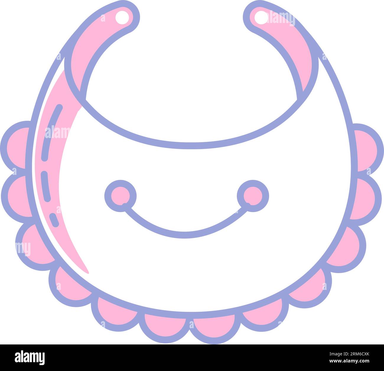 Bib for babies and toddlers, kids clothes vector Stock Vector Image ...