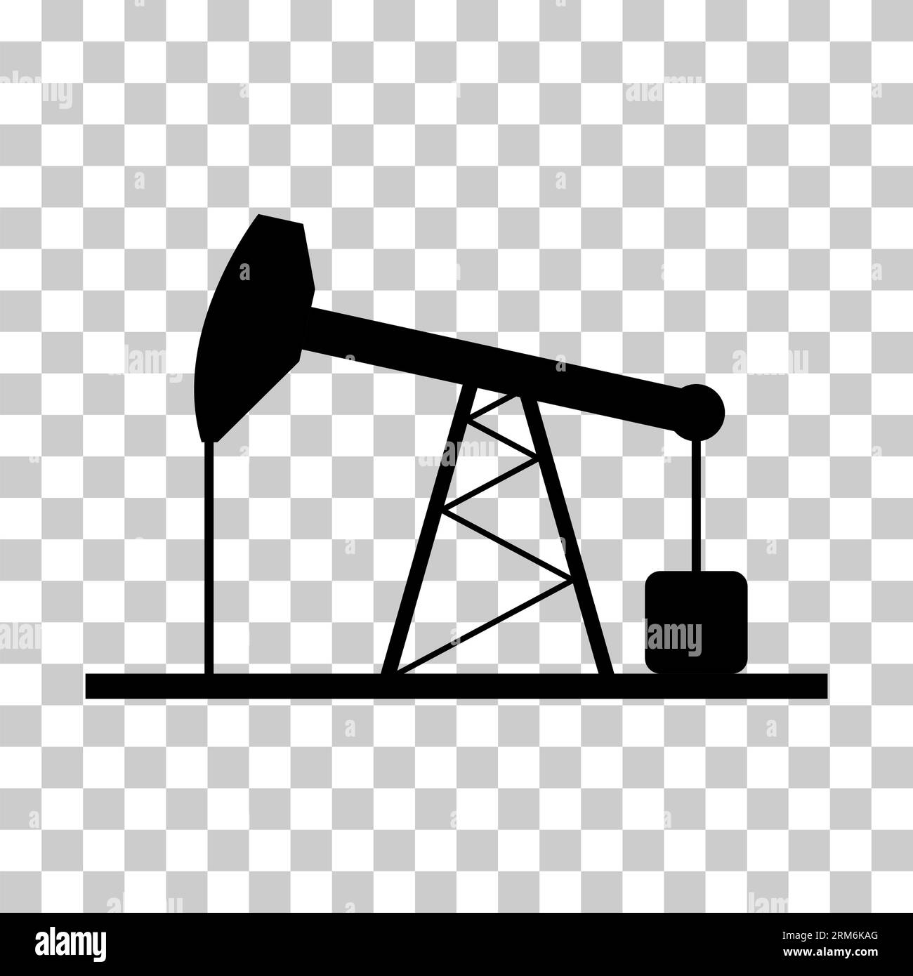 Oil rig flat graphic icon, fuel platform industry tower gas sign ...