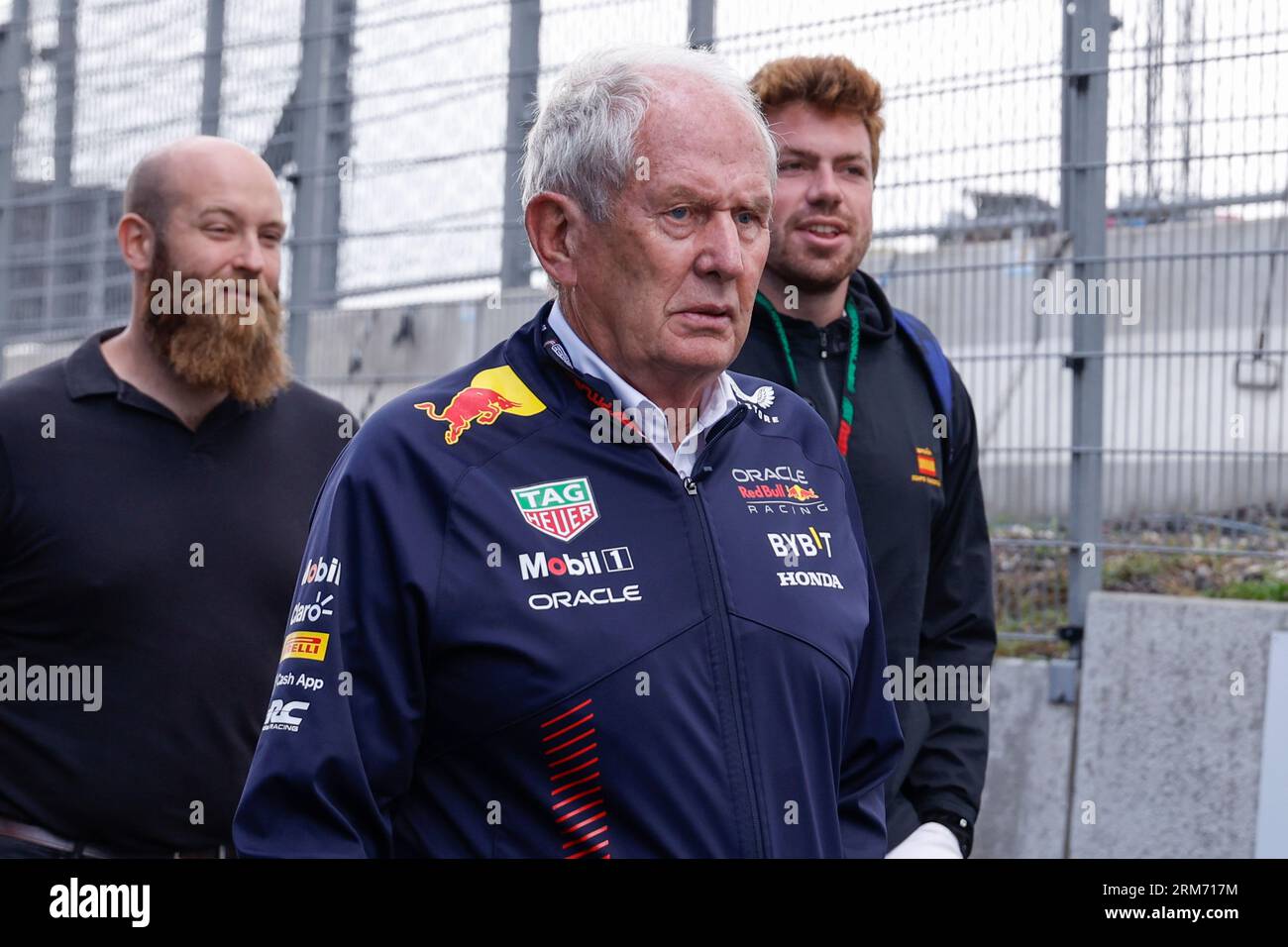 ZANDVOORT, NETHERLANDS - AUGUST 26: Helmut Marko of Oracle Red Bull Racing looks on during the Dutch GP Formula 1  and  at Circuit Zandvoort on August Stock Photo