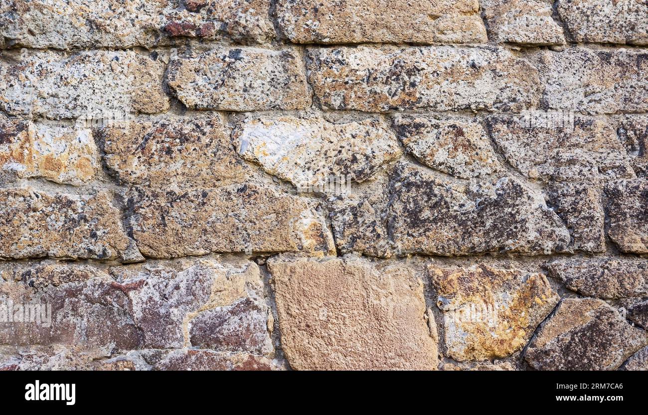 Texture of a stone wall. Old castle stone wall texture background ...