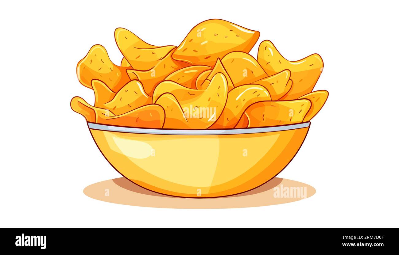 Tortilla chips round Stock Vector Images - Alamy
