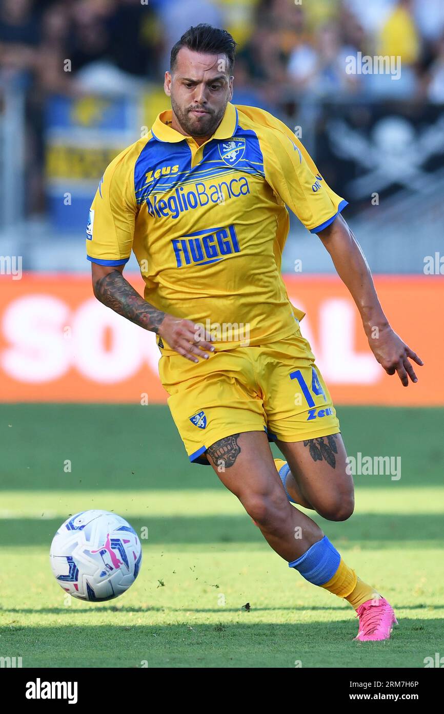 Frosinone, Lazio. 26th Aug, 2023. Francesco Gelli of Frosinone during the Serie A match between Frosinone v Atalanta at Benito Stirpe stadium in Frosinone, Italy, August 26th, 2023. Fotografo01 Credit: Independent Photo Agency/Alamy Live News Stock Photo