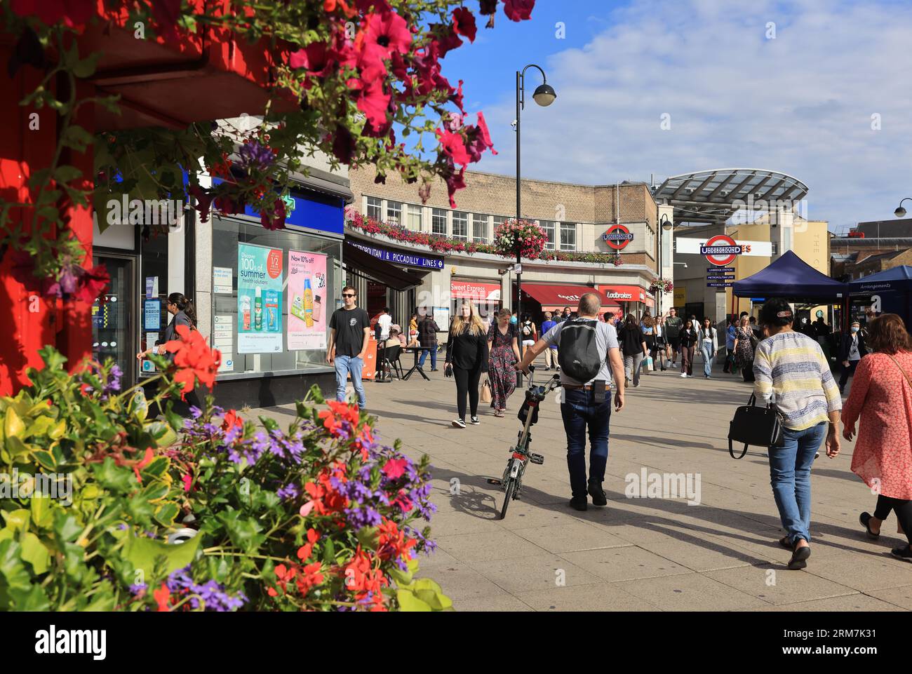 Uxbridge tube station, the end of the line for the Metropolitan and
