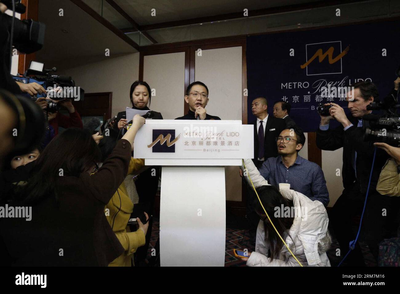 Joshua Law Kok Hwa (C), regional senior vice-president of the 