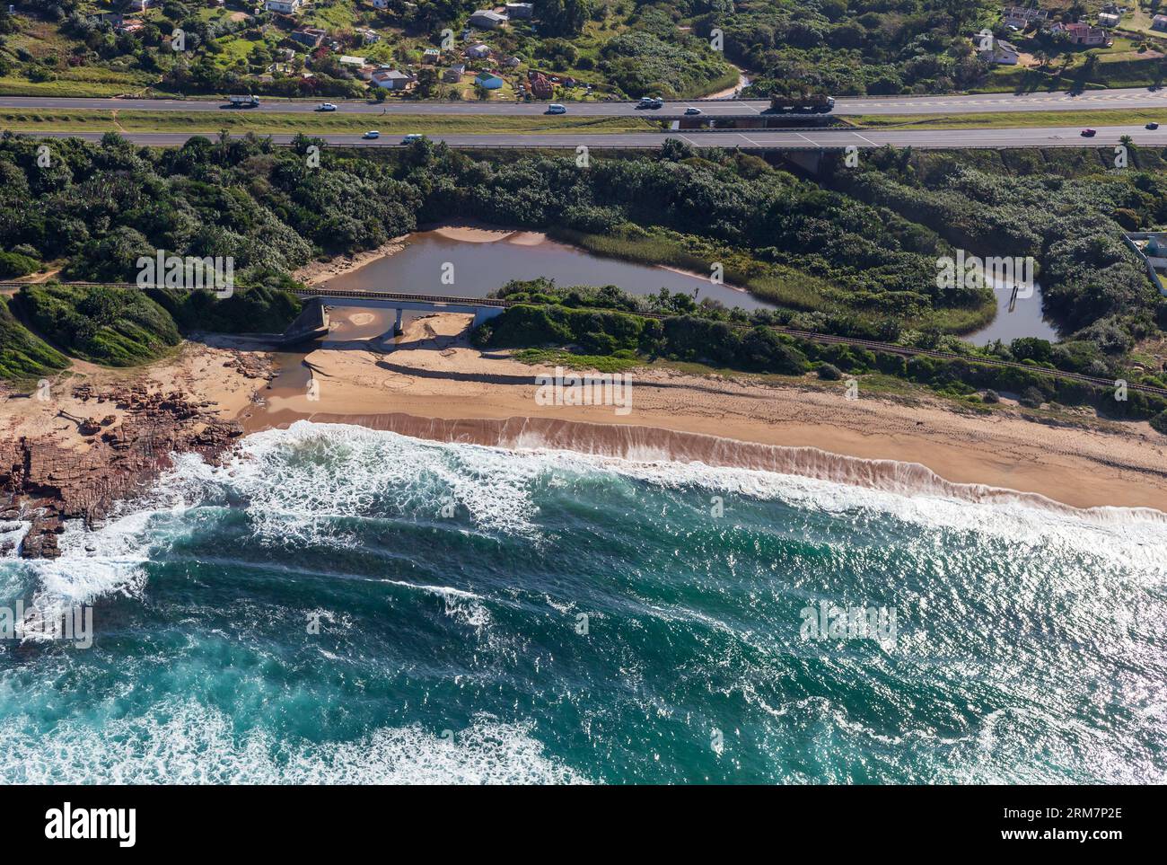 The N2 Freeway Crossing Over The Mnamfu River On The Kwazulu-natal 