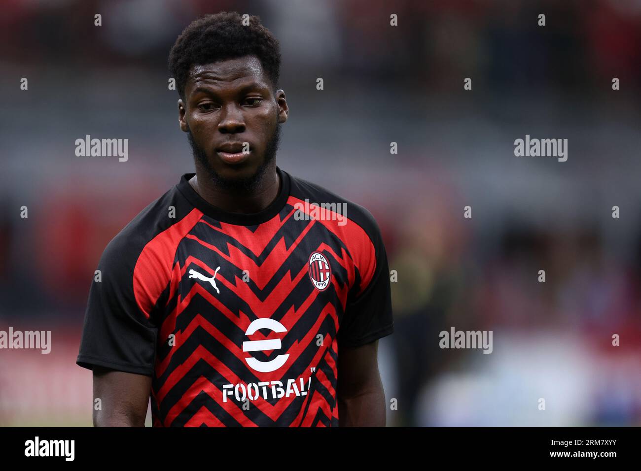 Musah Milano, Italy. 26th Aug, 2023. Yunus Musah of Ac Milan during warm up ...