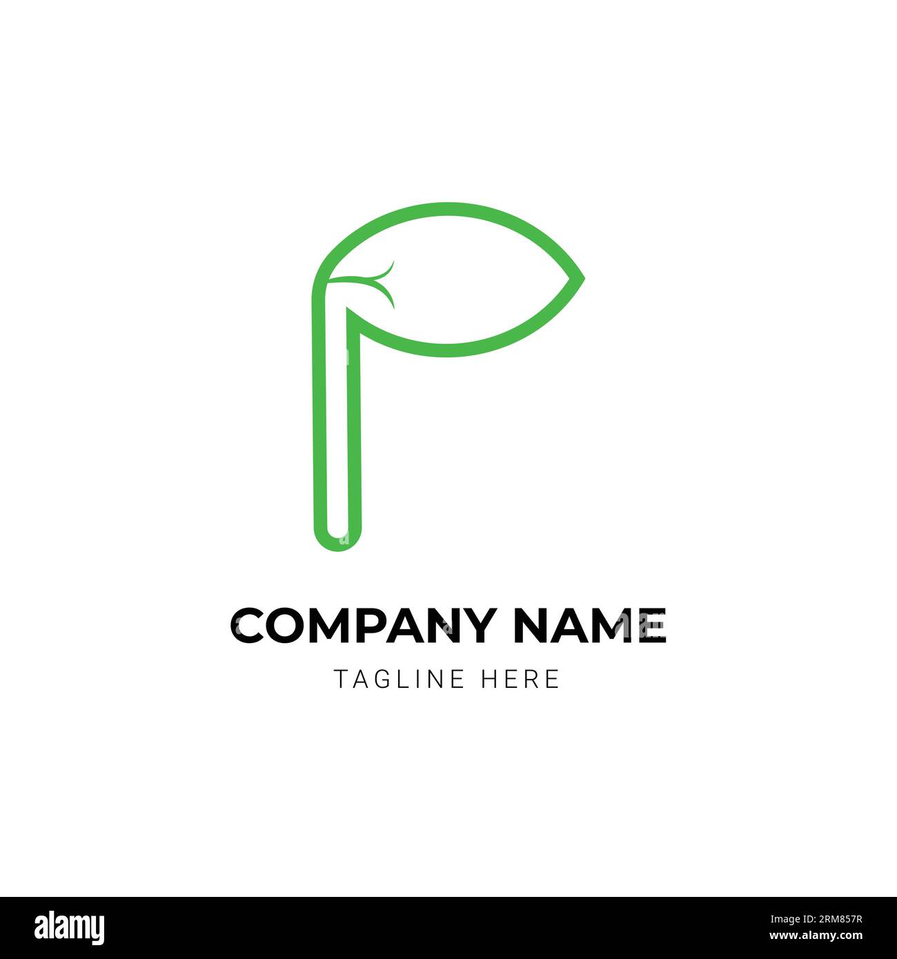 Leaves letter logo design template Stock Vector Image & Art - Alamy