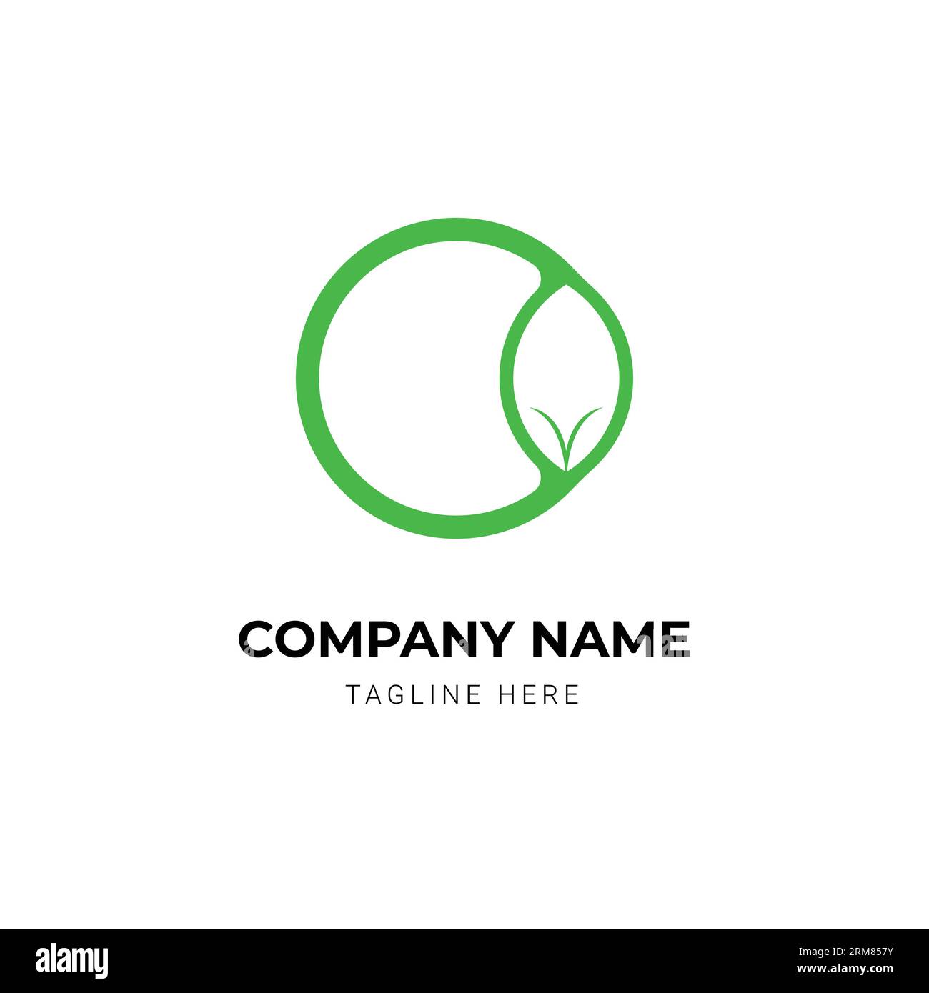 Leaves letter logo design template Stock Vector Image & Art - Alamy