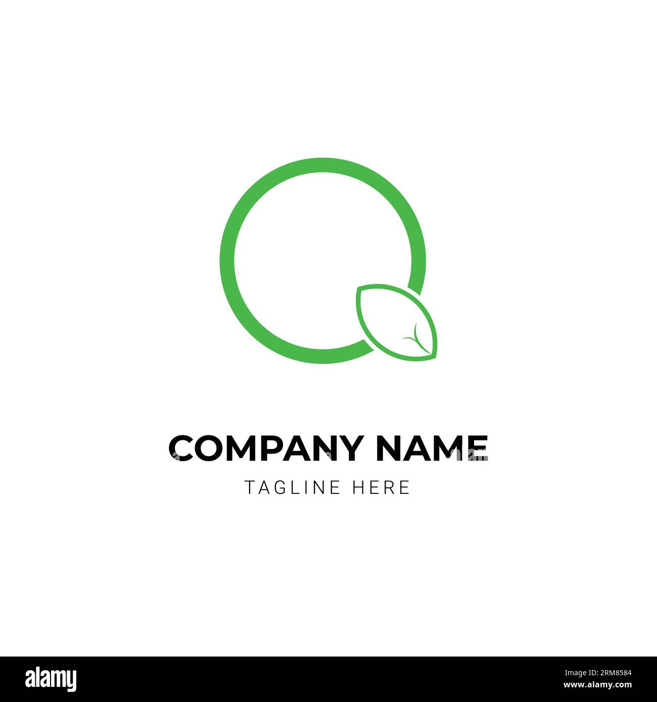 Leaves letter logo design template Stock Vector Image & Art - Alamy