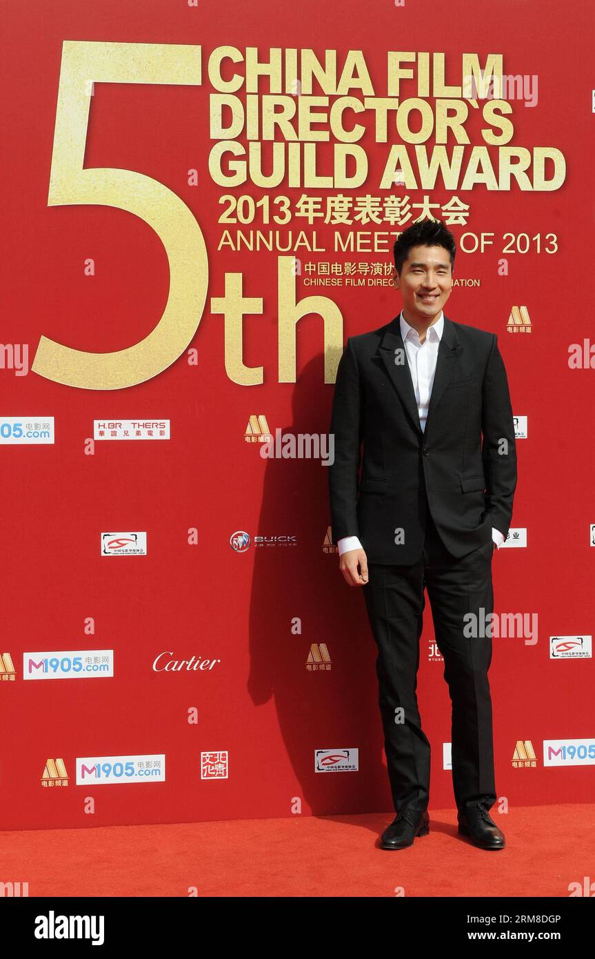 BEIJING,   Actor Mark Zhao takes part in the 2013 annual commendation conference of China Film Directors Guild in Beijing, capital of China, April 9, 2014. (Xinhua) (zwy) CHINA-BEIJING-COMMENDATION CONFERENCE-CHINA FILM DIRECTORS GUILD(CN) PUBLICATIONxNOTxINxCHN   Beijing Actor Mark Zhao Takes Part in The 2013 Annual  Conference of China Film Directors Guild in Beijing Capital of China April 9 2014 XINHUA  China Beijing  Conference China Film Directors Guild CN PUBLICATIONxNOTxINxCHN Stock Photo