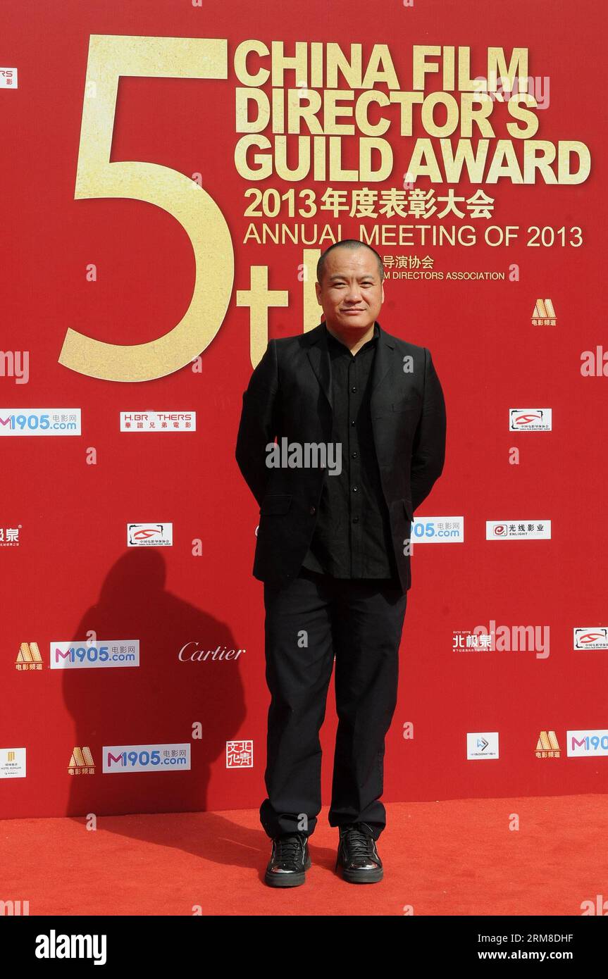 BEIJING,   Director Ning Hao takes part in the 2013 annual commendation conference of China Film Directors Guild in Beijing, capital of China, April 9, 2014. (Xinhua) (zwy) CHINA-BEIJING-COMMENDATION CONFERENCE-CHINA FILM DIRECTORS GUILD(CN) PUBLICATIONxNOTxINxCHN   Beijing Director Ning Hao Takes Part in The 2013 Annual  Conference of China Film Directors Guild in Beijing Capital of China April 9 2014 XINHUA  China Beijing  Conference China Film Directors Guild CN PUBLICATIONxNOTxINxCHN Stock Photo