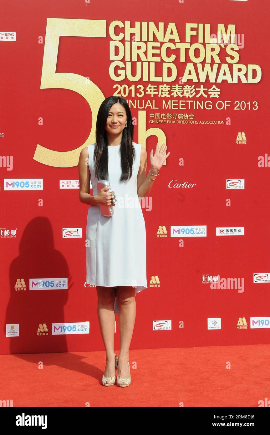 BEIJING,   Actress Xu Jinglei takes part in the 2013 annual commendation conference of China Film Directors Guild in Beijing, capital of China, April 9, 2014. (Xinhua) (zwy) CHINA-BEIJING-COMMENDATION CONFERENCE-CHINA FILM DIRECTORS GUILD(CN) PUBLICATIONxNOTxINxCHN   Beijing actress Xu Jinglei Takes Part in The 2013 Annual  Conference of China Film Directors Guild in Beijing Capital of China April 9 2014 XINHUA  China Beijing  Conference China Film Directors Guild CN PUBLICATIONxNOTxINxCHN Stock Photo