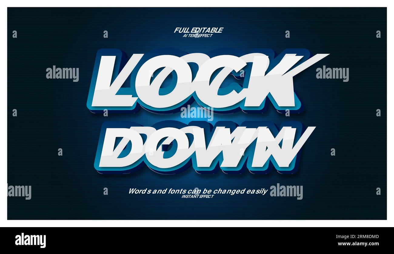 Vector christmas 3d text effec Stock Vector