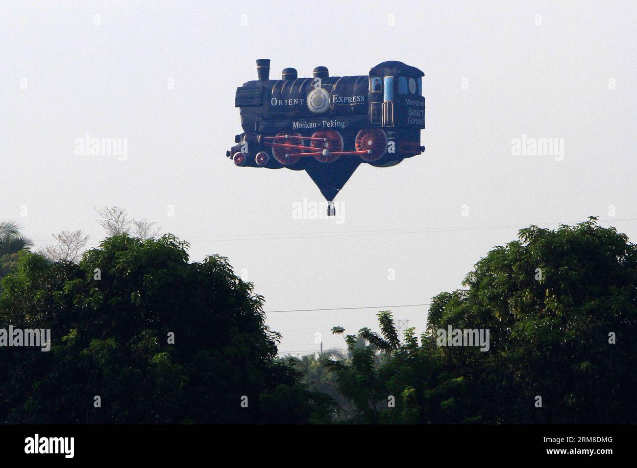 PAMPANGA, A hot air balloon rises during the Philippine International